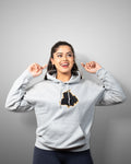 Shop Punjab Essential Grey Hoodie with Punjab logo for Women