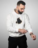 Shop Punjab Essential White Hoodie with Punjab logo for Men's