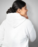 Shop Punjab Essential White Hoodie with Punjab logo for Women