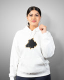 Shop Punjab Essential White Hoodie with Punjab logo for Women